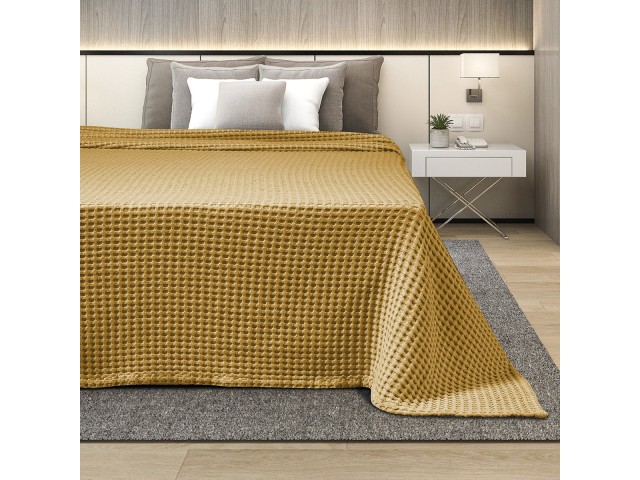 ΚΟΥΒΕΡΤΑ ΠΙΚΕ  ΥΠΕΡΔΙΠΛΗ 220X240 ADAM HOME  YELLOW