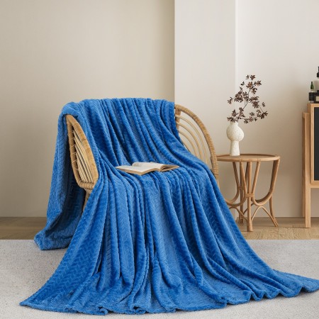 ΚΟΥΒΕΡΤΑ  FLEECE ΥΠΕΡΔΙΠΛΟ 220X240 ADAM HOME (550) BLUE(03)