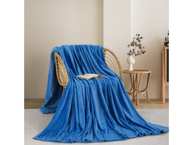 ΚΟΥΒΕΡΤΑ  FLEECE ΥΠΕΡΔΙΠΛΟ 220X240 ADAM HOME (550) BLUE(03)