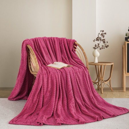 ΚΟΥΒΕΡΤΑ  FLEECE ΥΠΕΡΔΙΠΛΟ 220X240 ADAM HOME (550)  FUCSHIA(21)