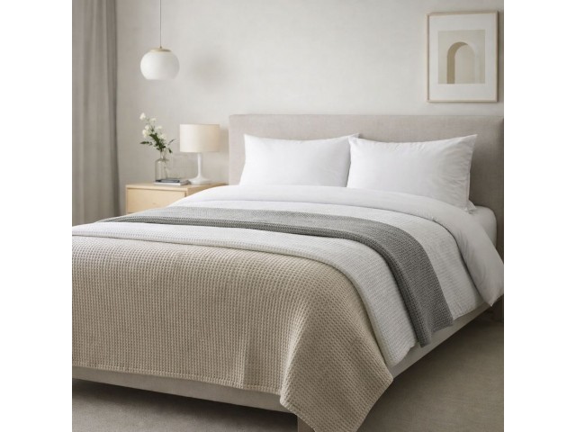 ΚΟΥΒΕΡΤΑ ΠΙΚΕ SANFORIZED KING SIZE 240Χ255 ADAM HOME  