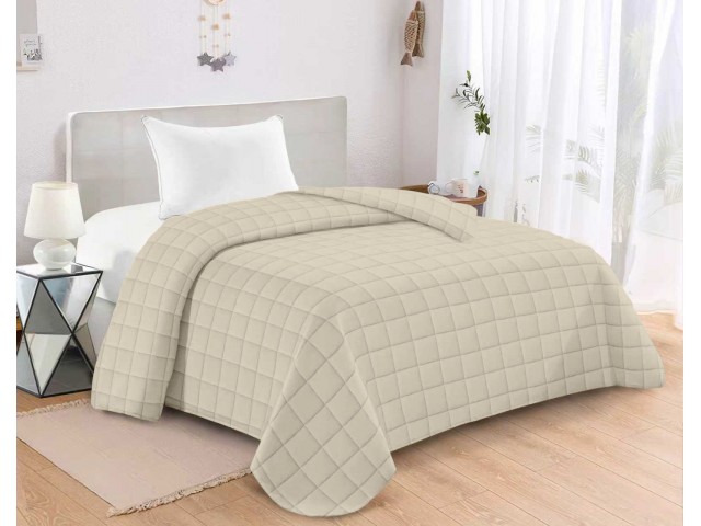 ΚΟΥΒΕΡΛΙ ΚΑΠΙΤΟΝΕ ΜΟΝΟ 160X240 ADAM HOME ANTEL CREAM