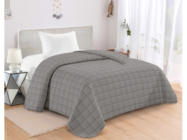 ΚΟΥΒΕΡΛΙ ΚΑΠΙΤΟΝΕ ΥΠΕΡΔΙΠΛΟ 220Χ240 ADAM HOME ANTEL GREY