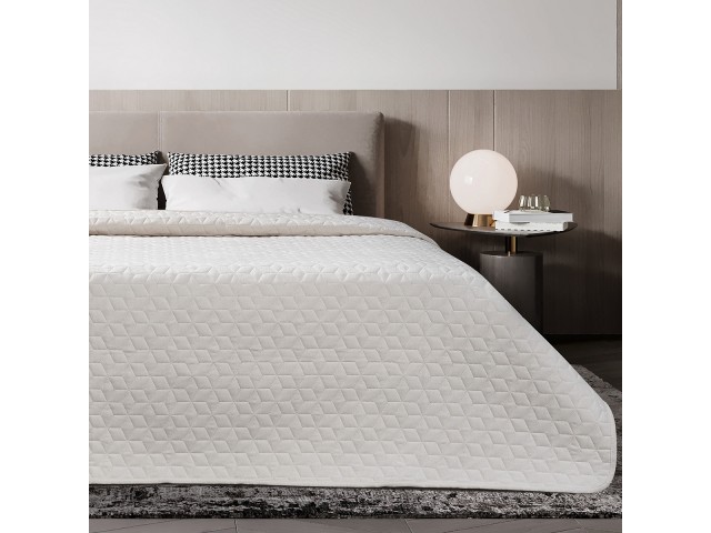 ΚΟΥΒΕΡΛΙ MICROFIBER PRE-WASHED ΥΠΕΡΔΙΠΛΟ 220X240 ADAM HOME VIVA WHITE