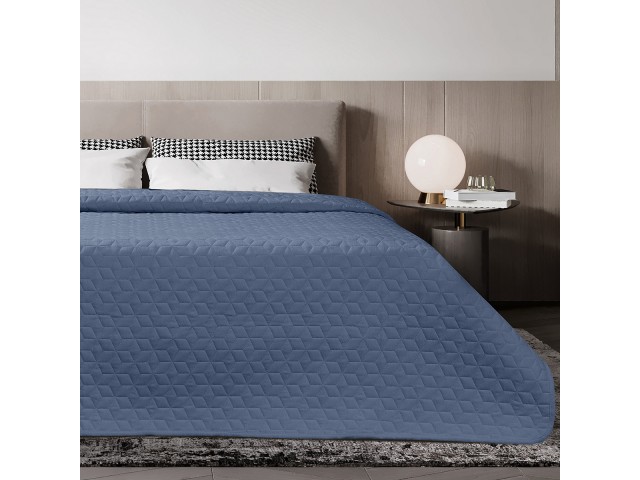 ΚΟΥΒΕΡΛΙ MICROFIBER PRE-WASHED ΜΟΝΟ 160X240 ADAM HOME VIVA BLUE