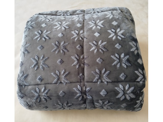 ΚΟΥΒΕΡΤΟΠΑΠΛΩΜΑ ΗΜΙΔΙΠΛΟ 180X240 ADAM HOME (500) DARK GREY