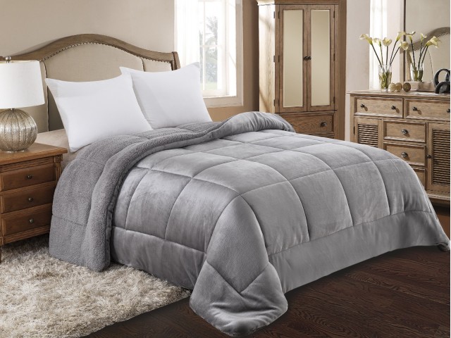 ΚΟΥΒΕΡΤΟΠΑΠΛΩΜΑ KING SIZE 240X260 ADAM HOME (805) GREY
