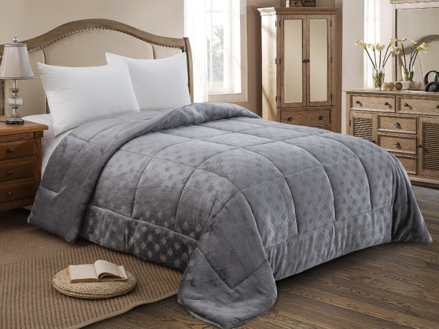 ΚΟΥΒΕΡΤΟΠΑΠΛΩΜΑ ΜΟΝΟ 160X240 ADAM HOME (822) GREY