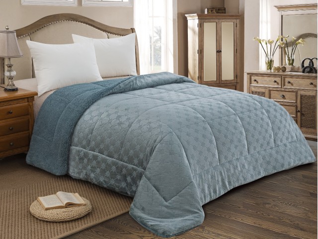 ΚΟΥΒΕΡΤΟΠΑΠΛΩΜΑ ΥΠΕΡΔΙΠΛΟ 220X240  ADAM HOME (825) VERDE