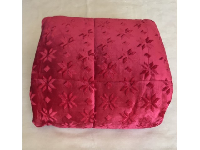 ΚΟΥΒΕΡΤΟΠΑΠΛΩΜΑ ΗΜΙΔΙΠΛΟ 180X240 ADAM HOME (500) RED