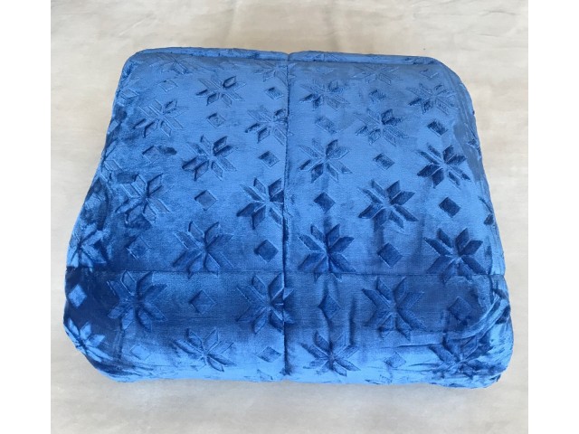 ΚΟΥΒΕΡΤΟΠΑΠΛΩΜΑ ΗΜΙΔΙΠΛΟ 180X240 ADAM HOME (500) BLUE