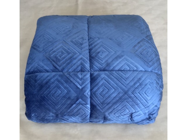 ΚΟΥΒΕΡΤΟΠΑΠΛΩΜΑ ΗΜΙΔΙΠΛΟ 180X240 ADAM HOME (510) BLUE