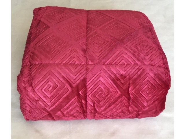 ΚΟΥΒΕΡΤΟΠΑΠΛΩΜΑ ΗΜΙΔΙΠΛΟ 180X240 ADAM HOME (510) RED