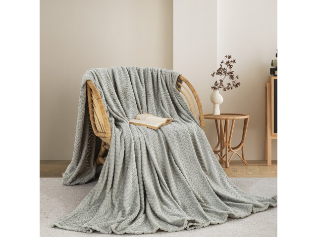 ΚΟΥΒΕΡΤΑ  FLEECE ΥΠΕΡΔΙΠΛΟ 220X240 ADAM HOME (550) SILVER(51)