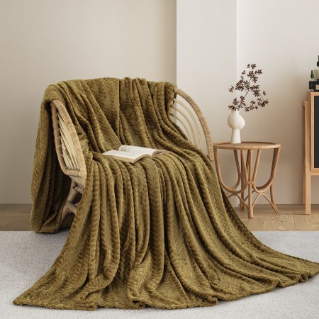 ΚΟΥΒΕΡΤΑ  FLEECE ΥΠΕΡΔΙΠΛΟ 220X240 ADAM HOME (550) HONEY GOLD (75)  