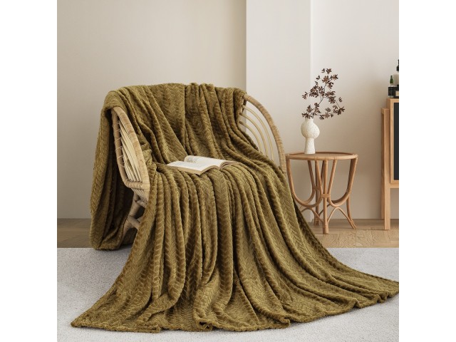 ΚΟΥΒΕΡΤΑ  FLEECE ΥΠΕΡΔΙΠΛΟ 220X240 ADAM HOME (550) HONEY GOLD (75)  