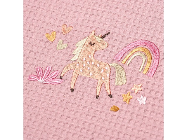 ΚΟΥΒΕΡΤΑ ΠΙΚΕ ΚΟΥΝΙΑΣ 110X140 ADAM HOME UNICORN PINK