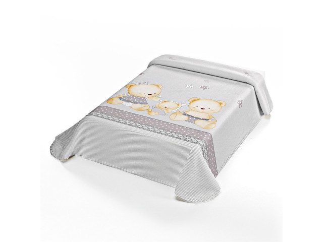 ΚΟΥΒΕΡΤΑ ΙΣΠΑΝΙΑΣ ΚΟΥΝΙΑΣ 110X140 BELPLA STER 663 GREY