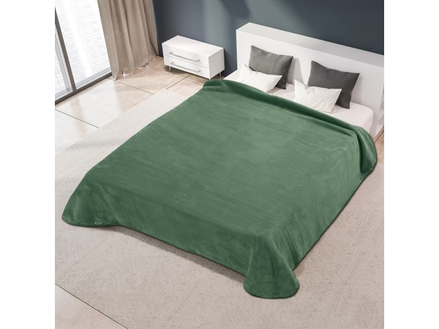 ΚΟΥΒΕΡΤΑ ΙΣΠΑΝΙΑΣ ΜΟΝΗ 160X220 BELPLA STER PLAIN VERDE(20)