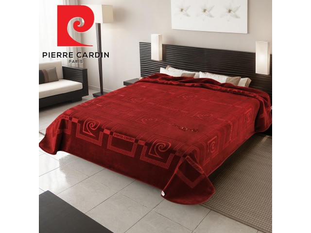 ΚΟΥΒΕΡΤΑ ΥΠΕΡΔΙΠΛΗ 220X240 PIERRE CARDIN NANCY 657  GRANATE(16)