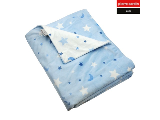 ΚΟΥΒΕΡΤΑ ΑΓΚΑΛΙΑΣ soft plus FLEECE 80X110 PIERRE CARDIN MOON BLUE