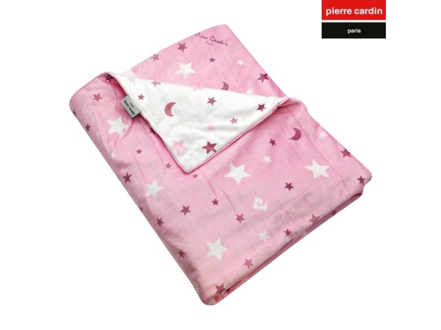 ΚΟΥΒΕΡΤΑ ΑΓΚΑΛΙΑΣ soft plus FLEECE 80X110 PIERRE CARDIN MOON PINK