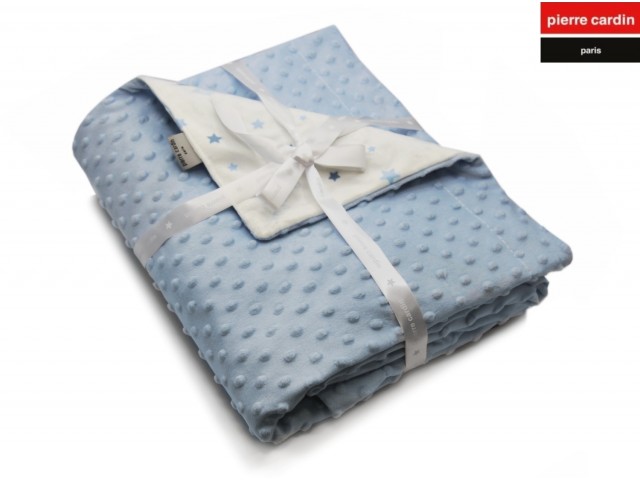 ΚΟΥΒΕΡΤΑ ΑΓΚΑΛΙΑΣ soft plus FLEECE 80X110 PIERRE CARDIN TOPPY BLUE