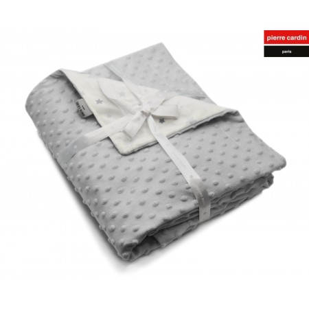 ΚΟΥΒΕΡΤΑ ΑΓΚΑΛΙΑΣ soft plus FLEECE 80X110 PIERRE CARDIN TOPPY GREY