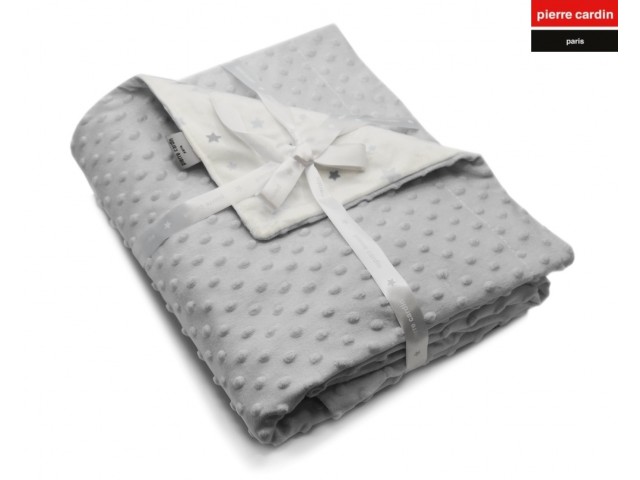 ΚΟΥΒΕΡΤΑ ΑΓΚΑΛΙΑΣ soft plus FLEECE 80X110 PIERRE CARDIN TOPPY GREY