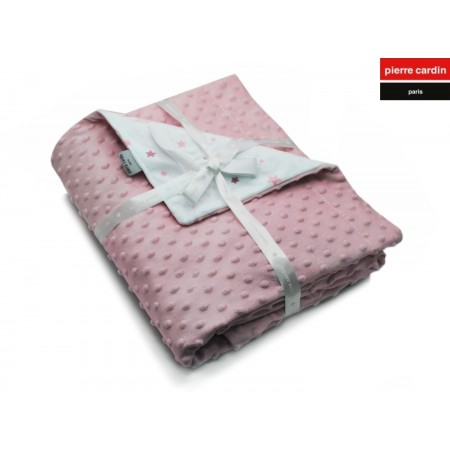 ΚΟΥΒΕΡΤΑ ΑΓΚΑΛΙΑΣ soft plus FLEECE 80X110 PIERRE CARDIN TOPPY PINK